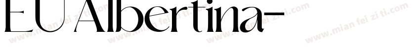 EU Albertina字体转换